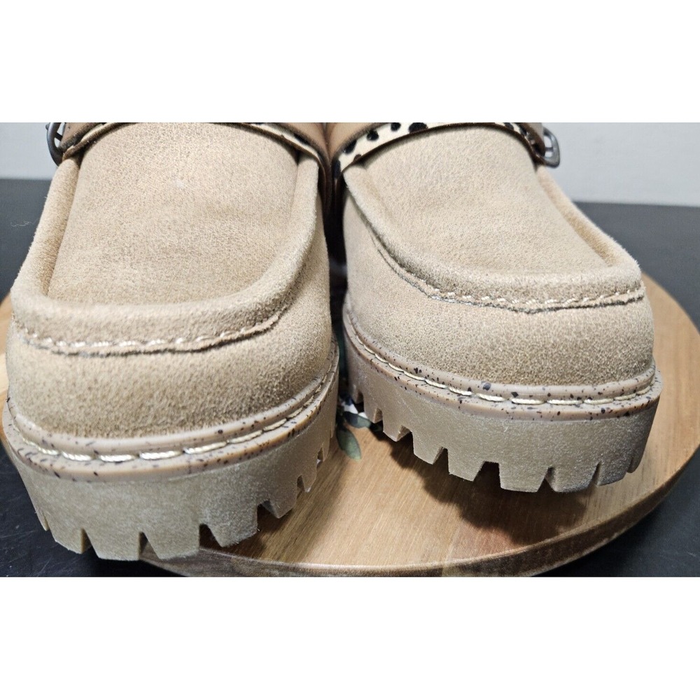 BLOWFISH Malibu Lahtay *NWOB* Lug Sole Loafer Vegan Platform Animal Print Sz W/7 - Picture 3 of 16